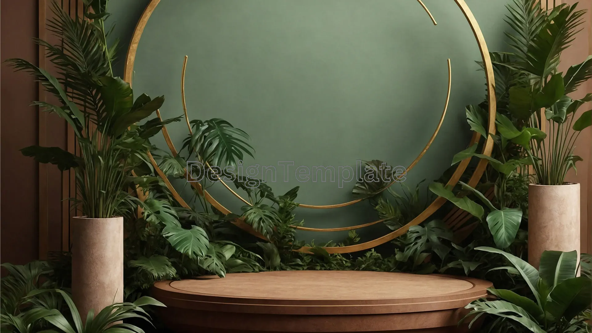 Tropical Elegance Podium Garden Texture image